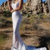 Tina Holly Couture Made To Order Tina Holly Couture Picasso P1732 White & Nude Sequin Mermaid Formal Gown Dress BRIDAL COLLECTION
