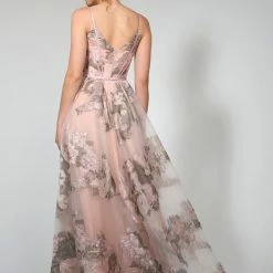 Tina Holly Couture Made To Order Tina Holly Couture Designer TA616 Pink 3D Lace Formal Dress