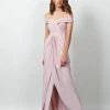 One Honey Boutique Honey Couture ALEXIA Pink Off Shoulder Bridesmaids Formal Gown NEW ARRIVALS