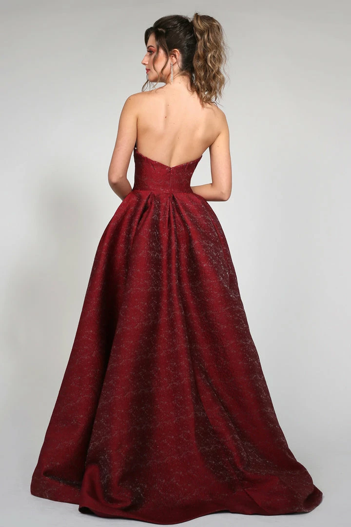 Tina Holly Couture Made To Order Tina Holly Couture TA611B Wine Strapless Ball Gown Formal Dress NEW ARRIVALS 4 Tina Holly Couture Made To Order Tina Holly Couture TA611B Wine Strapless Ball Gown Formal Dress NEW ARRIVALS