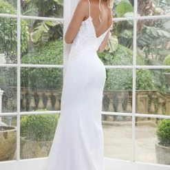 Tina Holly Couture Made To Order BRIDAL COLLECTION Tina Holly Couture Designer T1809 White Formal Wedding Gown Dress