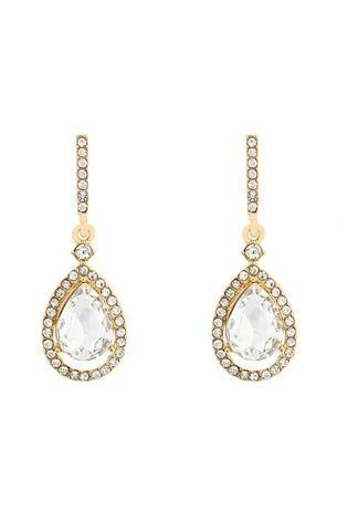 Honey Couture Jewellery ACCESSORIES Honey Couture Gold & Silver Teardrop Bridal Earrings 3 Honey Couture Jewellery ACCESSORIES Honey Couture Gold & Silver Teardrop Bridal Earrings