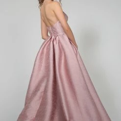Tina Holly Couture TA611B Dusty Pink Strapless Ball Gown Formal Dress