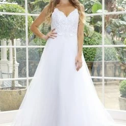 Tina Holly Couture Made To Order Tinaholy Couture Designer BA09A White 3D Lace & Tulle Wedding Formal Dress