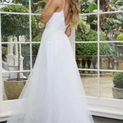 Tina Holly Couture Made To Order Tinaholy Couture Designer BA09A White 3D Lace & Tulle Wedding Formal Dress