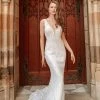 Tina Holly Couture Made To Order Tina Holly Couture BA109 Off White Sequin & Lace Mermaid Bridal Formal Dress
