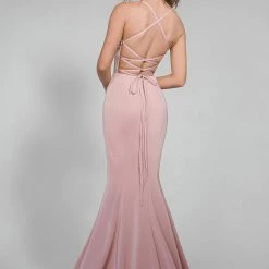 Tina Holly Couture Made To Order Tina Holly Couture Designer BA111 Pink Satin Mermaid Formal Dress NEW ARRIVALS