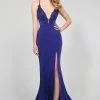Tina Holly Couture Made To Order Tina Holly Couture Designer BA111 Blue Purple Satin Mermaid Formal Dress NEW ARRIVALS