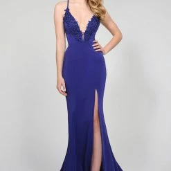 Tina Holly Couture Made To Order Tina Holly Couture Designer BA111 Blue Purple Satin Mermaid Formal Dress NEW ARRIVALS