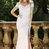 Tina Holly Couture Made To Order Tina Holly Couture Designer BA155 Tearose French Satin Off Shoulder Gown