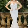 Tina Holly Couture Made To Order NEW ARRIVALS Tina Holly Couture Designer BA651 Stone Satin Strapless Mermaid Formal Dress