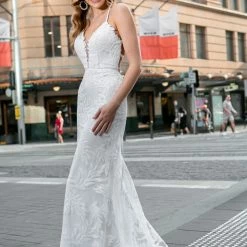 Tina Holly Couture Made To Order BRIDAL COLLECTION Tina Holly Couture BB001 White Sequin Lace Back Mermaid Bridal Formal Dress 17 Tina Holly Couture Made To Order BRIDAL COLLECTION Tina Holly Couture BB001 White Sequin Lace Back Mermaid Bridal Formal Dress