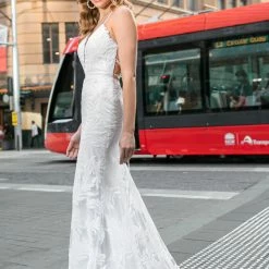 Tina Holly Couture Made To Order BRIDAL COLLECTION Tina Holly Couture BB001 White Sequin Lace Back Mermaid Bridal Formal Dress 16 Tina Holly Couture Made To Order BRIDAL COLLECTION Tina Holly Couture BB001 White Sequin Lace Back Mermaid Bridal Formal Dress