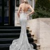 Tina Holly Couture Made To Order NEW ARRIVALS Tina Holly Couture BB001 Silver Sequin Lace Back Mermaid Formal Dress
