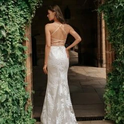 Tina Holly Couture Made To Order BRIDAL COLLECTION Tina Holly Couture BB001 White Sequin Lace Back Mermaid Bridal Formal Dress 23 Tina Holly Couture Made To Order BRIDAL COLLECTION Tina Holly Couture BB001 White Sequin Lace Back Mermaid Bridal Formal Dress