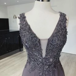 Honey Couture Made To Your Measurements Honey Couture MEESHELL Lace Applique Chiffon Dress NEW ARRIVALS