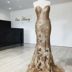 Tina Holly Couture Made To Order Tina Holly Couture TA107 Gold Sequin & Mesh Strapless Mermaid Formal Dress NEW ARRIVALS 16 Tina Holly Couture Made To Order Tina Holly Couture TA107 Gold Sequin & Mesh Strapless Mermaid Formal Dress NEW ARRIVALS