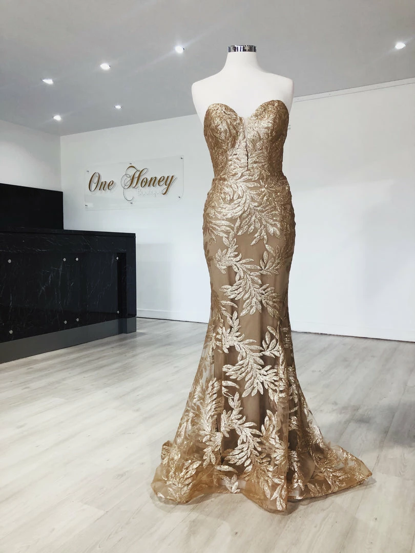 Tina Holly Couture Made To Order Tina Holly Couture TA107 Gold Sequin & Mesh Strapless Mermaid Formal Dress NEW ARRIVALS 9 Tina Holly Couture Made To Order Tina Holly Couture TA107 Gold Sequin & Mesh Strapless Mermaid Formal Dress NEW ARRIVALS
