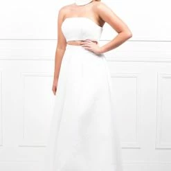 Honey Couture Made To Your Measurements Honey Couture DELILAH Two Piece Top & Ballgown Skirt Formal Set