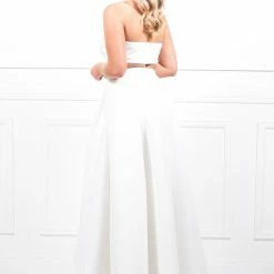 Honey Couture Made To Your Measurements Honey Couture DELILAH Two Piece Top & Ballgown Skirt Formal Set