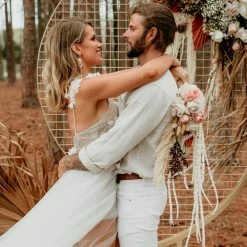 Honey Couture SOPHIA White Tulle Glitter Bodysuit Formal Dress