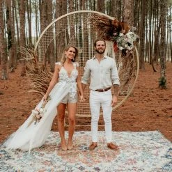 Honey Couture SOPHIA White Tulle Glitter Bodysuit Formal Dress