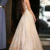 Honey Couture DAZZLING Gold Sequin Princess Formal Gown Dress NEW ARRIVALS
