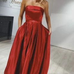 Honey Couture EVIE Strapless Made To Order Formal Gown