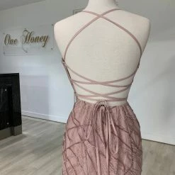 Tina Holly Couture Made To Order NEW ARRIVALS Tina Holly Couture Designer TW001 Tea Rose Pink Mermaid Formal Dress