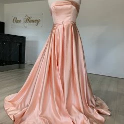 Honey Couture EVIE Strapless Made To Order Formal Gown