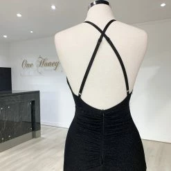 Honey Couture LUREX Black Sparkle Mermaid Evening Gown Dress NEW ARRIVALS 19 Honey Couture LUREX Black Sparkle Mermaid Evening Gown Dress NEW ARRIVALS