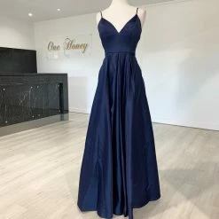 Honey Couture Made To Your Measurements Honey Couture LANEY Triangle Top W Full Skirt Formal Dress NEW ARRIVALS