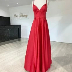 Honey Couture Made To Your Measurements Honey Couture LANEY Triangle Top W Full Skirt Formal Dress NEW ARRIVALS