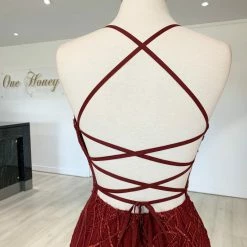 Tina Holly Couture Made To Order Tina Holly Couture Designer TW001 Wine Mermaid Formal Dress NEW ARRIVALS