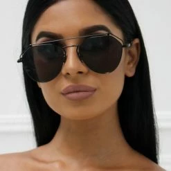 Honey Couture Sunglasses Honey Couture AMY Black On Black Sunglasses