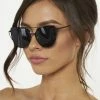 Honey Couture Sunglasses Honey Couture KOURTNEY Black On Black Sunglasses