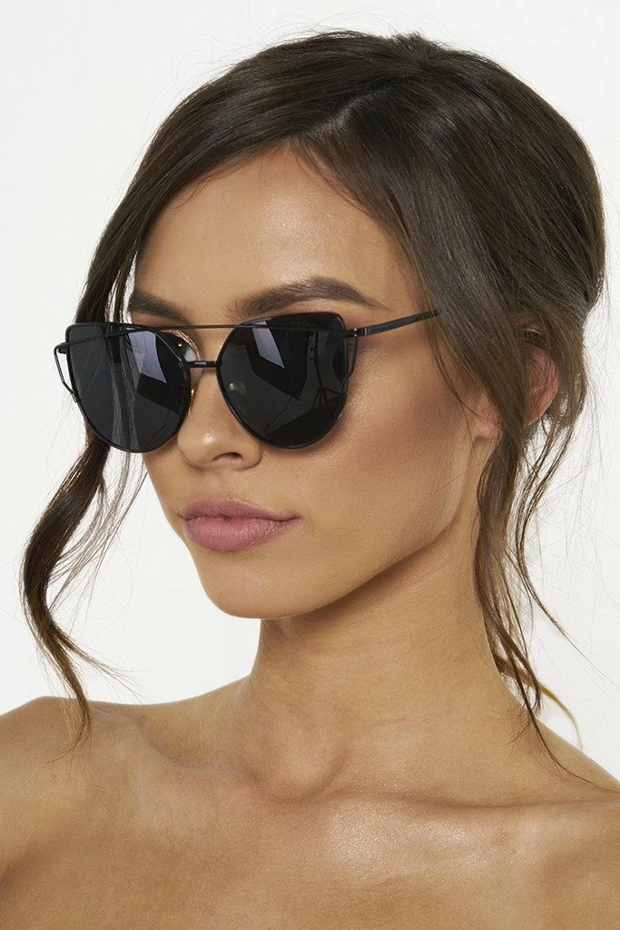 Honey Couture Sunglasses Honey Couture KOURTNEY Black On Black Sunglasses 3 Honey Couture Sunglasses Honey Couture KOURTNEY Black On Black Sunglasses