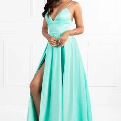 Honey Couture Made To Your Measurements Honey Couture LANEY Triangle Top W Full Skirt Formal Dress NEW ARRIVALS