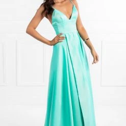 Honey Couture Made To Your Measurements Honey Couture LANEY Triangle Top W Full Skirt Formal Dress NEW ARRIVALS