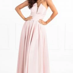 Honey Couture Made To Your Measurements NEW ARRIVALS Honey Couture LAYLAH V Front Bustier A Line Made To Order Formal Dress