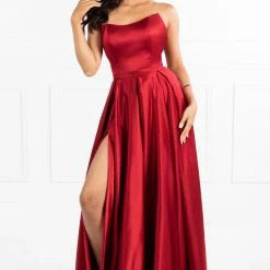 Honey Couture Made To Your Measurements NEW ARRIVALS Honey Couture VICTORIA Strapless A Line Ballgown Made To Order Formal Dress
