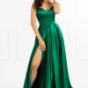 Honey Couture Made To Your Measurements NEW ARRIVALS Honey Couture HELENA Strapless A Line Gown Made To Order Formal Dress