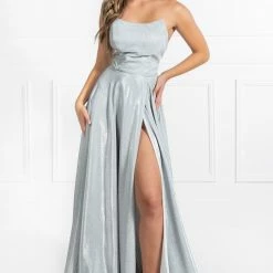 Honey Couture Made To Your Measurements Honey Couture PAM Strapless Bustier Corset Lace Up Back Formal Dress NEW ARRIVALS