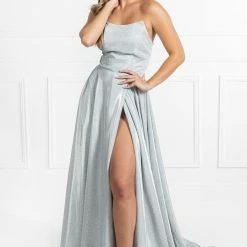 Honey Couture Made To Your Measurements Honey Couture PAM Strapless Bustier Corset Lace Up Back Formal Dress NEW ARRIVALS