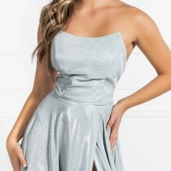 Honey Couture Made To Your Measurements Honey Couture PAM Strapless Bustier Corset Lace Up Back Formal Dress NEW ARRIVALS