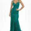 NEW ARRIVALS Honey Couture PAITYN Emerald Green Glitter Lace Up Back Mermaid Formal Gown Dress 2 NEW ARRIVALS Honey Couture PAITYN Emerald Green Glitter Lace Up Back Mermaid Formal Gown Dress