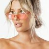 Honey Couture Sunglasses Honey Couture TRIXI Red Cat Eye Festival Sunglasses