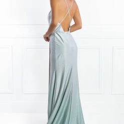 Honey Couture JEWELLA Ombré Silver Green Formal Dress NEW ARRIVALS