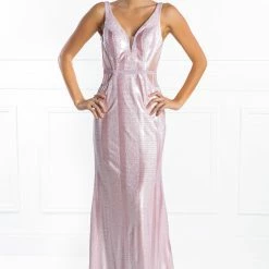 Honey Couture LONDON Pink Cut Out Formal Dress