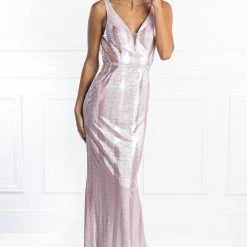Honey Couture LONDON Pink Cut Out Formal Dress